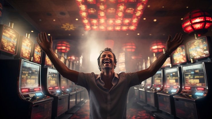 Antarmuka platform serba jitu menampilkan permainan kasino live dealer, slot, dan pasar olahraga